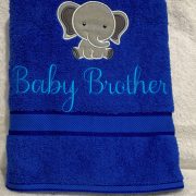 Baby Elephant personalised towel
