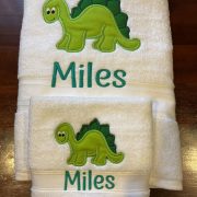 Dinosaur personalised towel